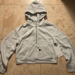 LULULEMON SCUBA OVERSIZED HALF-ZIP HOODIE EXCLUSIVE HAWAII COLLECTION. SIZE: XS/